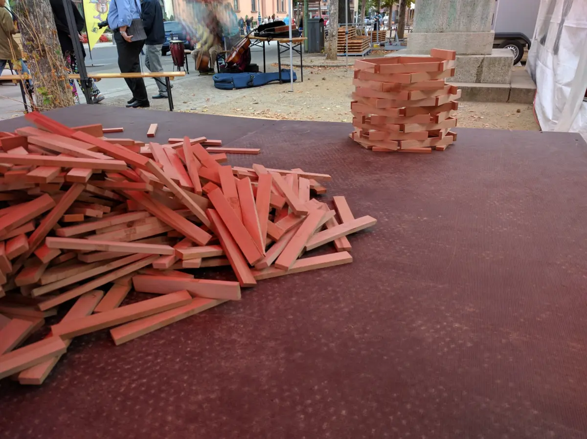 Holzbaustadt Marktplatz