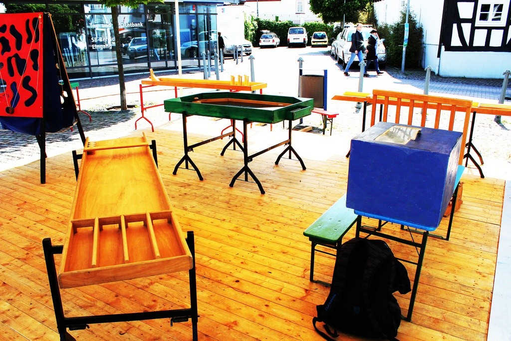 verschiedene Holzspiele als Spielstationen für Events