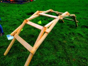 Leonardo Brücke aus Holz