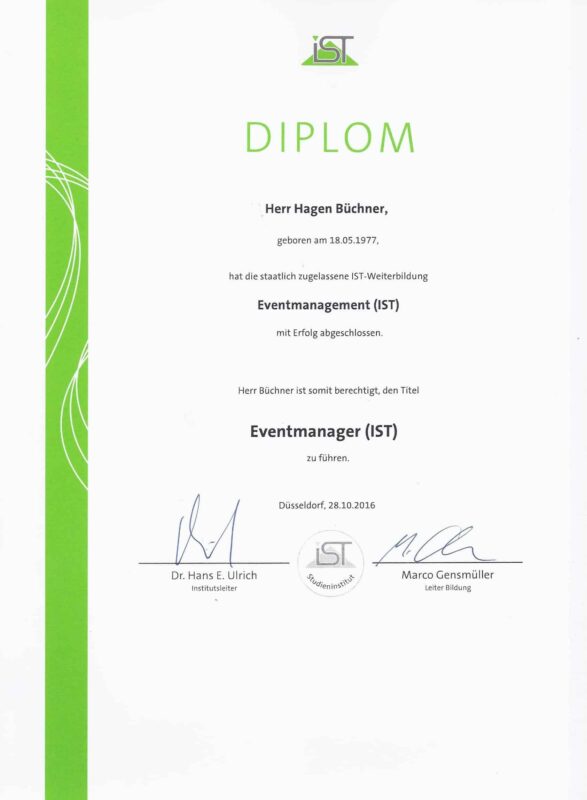 Diplom Eventmanager