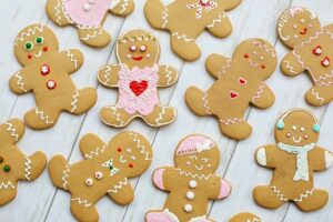 weihnachten basteln Lebkuchen Dekorieren