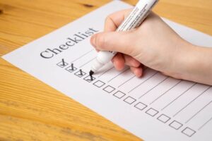 Eine Checkliste