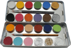 Schminkpalette: 21 Farben 3 Glitter Metall-Palette