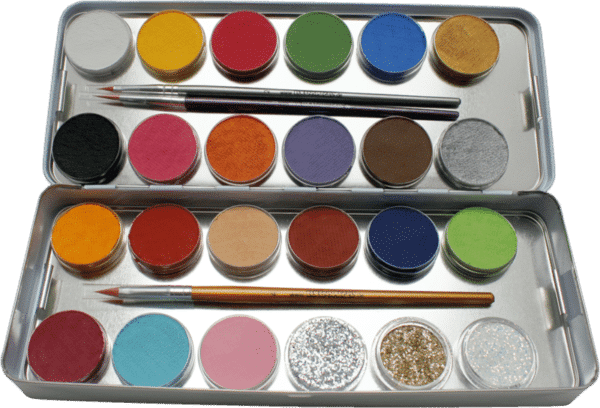 Schminkpalette: 21 Farben 3 Glitter Metall-Palette