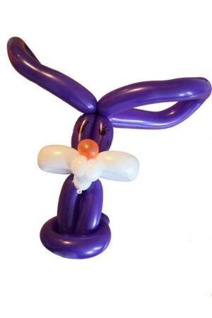 Sitzender Hase aus Modellierballons
