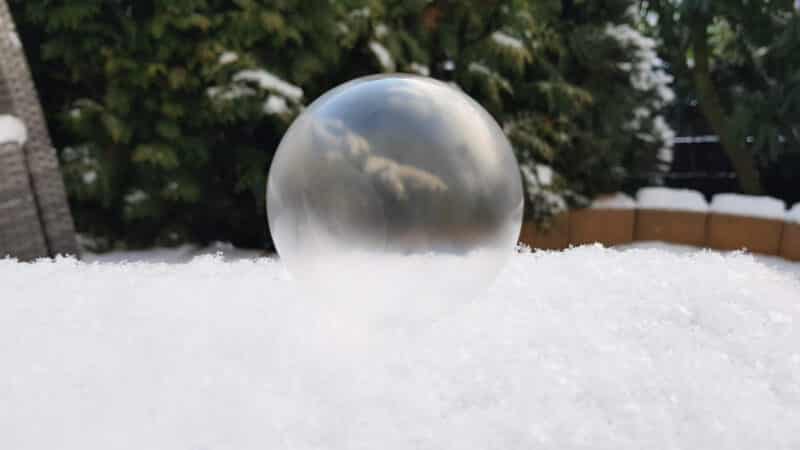 Gefrorene Seifenblase