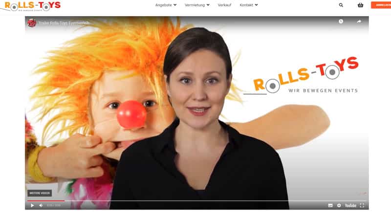 Trailer Rolls-Toys Eventverleih