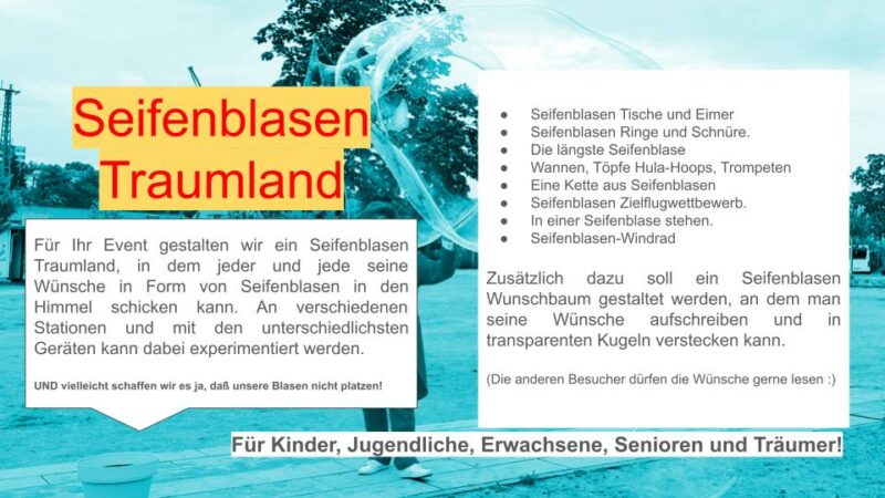 Seifenblasen Traumland Web2