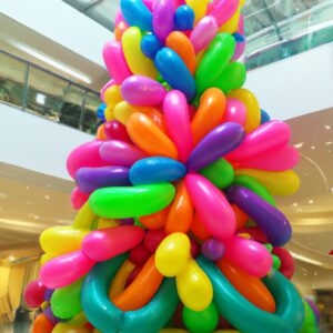 Luftballon Weihnachtsbaum