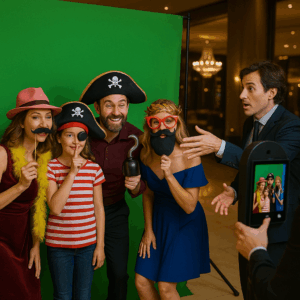 Fotobox mit Regisseur