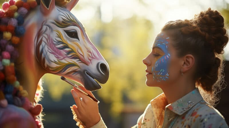 Einhorn Kinderschminken