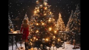 Tannenbaum beleuchtet