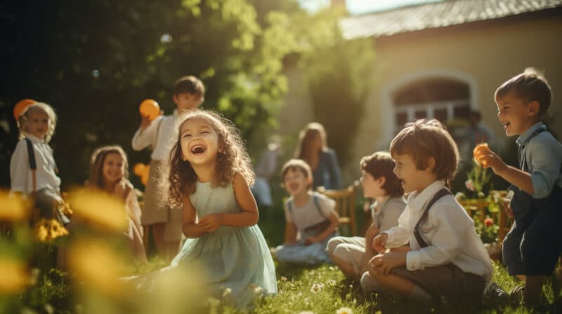 Kinderbetreuung bei einer Hochzeit