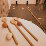 Eierlaufen im Einkaufszentrum