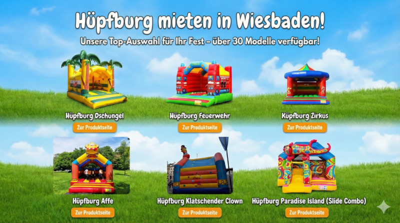 Hüpfburg miete in Wiesbaden