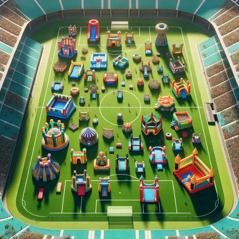 Vielfalt der Hüpfburgen