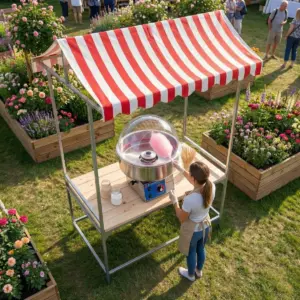 Zuckerwattestand outdoor