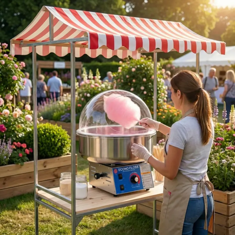 Zuckerwattestand Outdoor