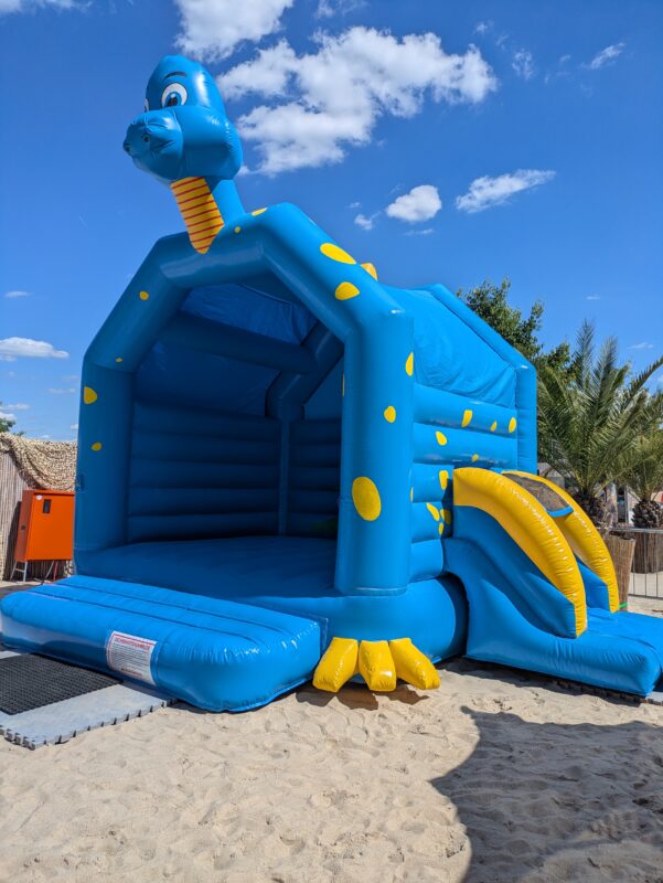 Hüpfburg Dino mit Rutsche