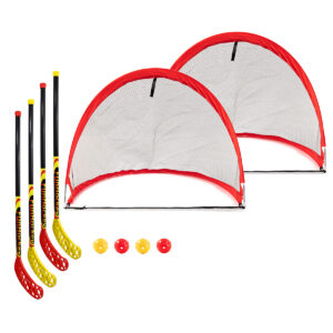 FunHockey Schläger 2 x 2er Set + Pop up Tor - Set Maxi