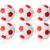 Kickerball 35 mm weiss/rot, Set mit 10 St.